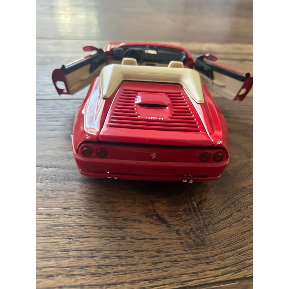 Hot Wheels 1998 Ferrari F355 Spider Red 1:18 Diecast Model Car Mattel - Picture 8 of 9